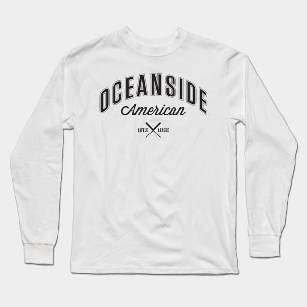 OALL Uniform Logo (Black) Long Sleeve T-Shirt by Oceanside American Little League